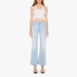 MOTHER Light Wash High-Rise Flare Jeans